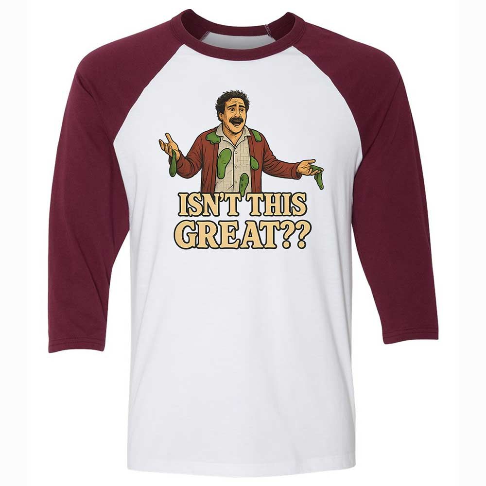 Unisex 3/4 Baseball Tee - ZD6APRUS - White/Maroon - 7