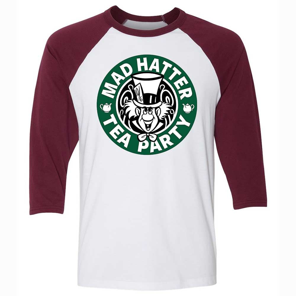 Unisex 3/4 Baseball Tee - VECAYVUY - White/Maroon - 7