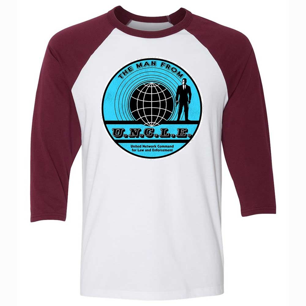 Unisex 3/4 Baseball Tee - S6VGQ1M2 - White/Maroon - 7
