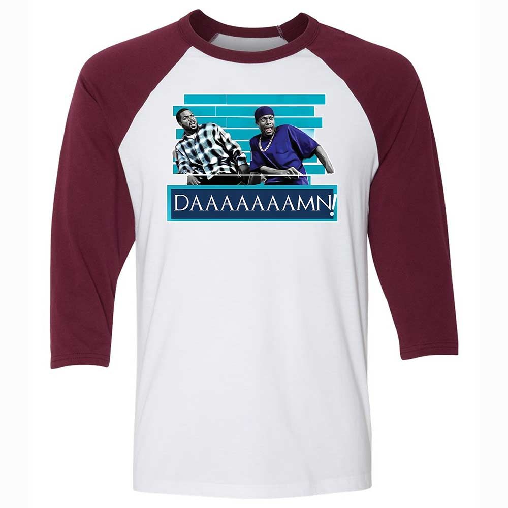 Damn Daaaaaamn - White/Maroon - 7