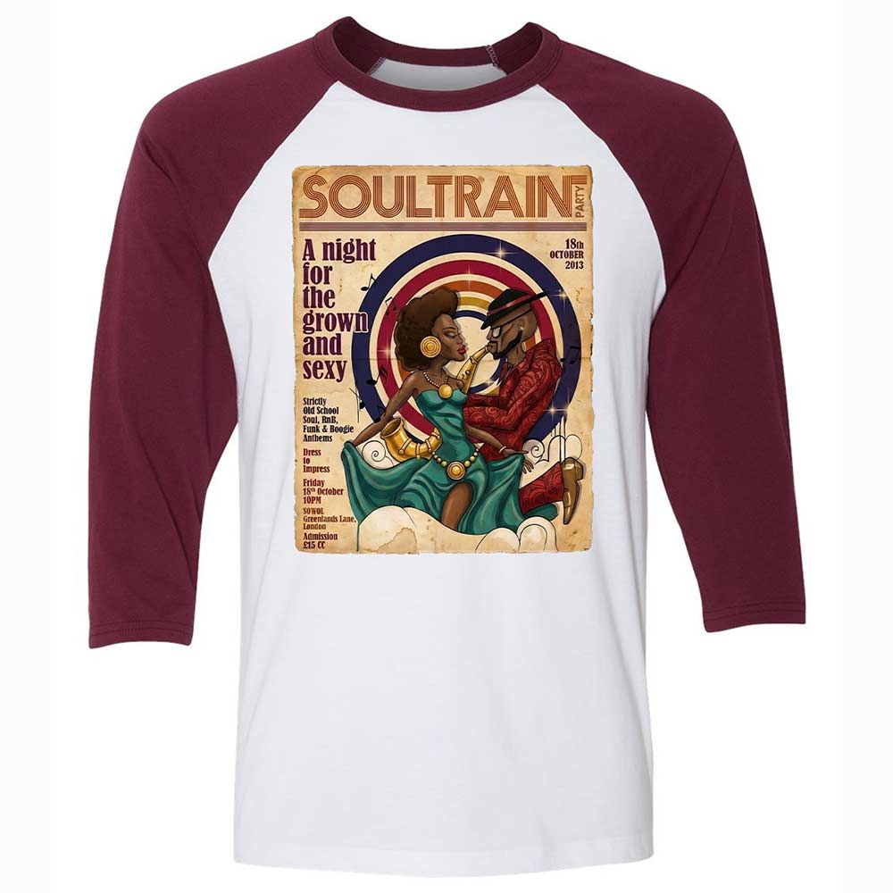 Unisex 3/4 Baseball Tee - YXYGR8EJ - White/Maroon - 7