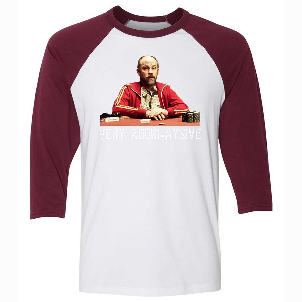 Unisex 3/4 Baseball Tee - VQRRK7HH - White/Maroon - 7