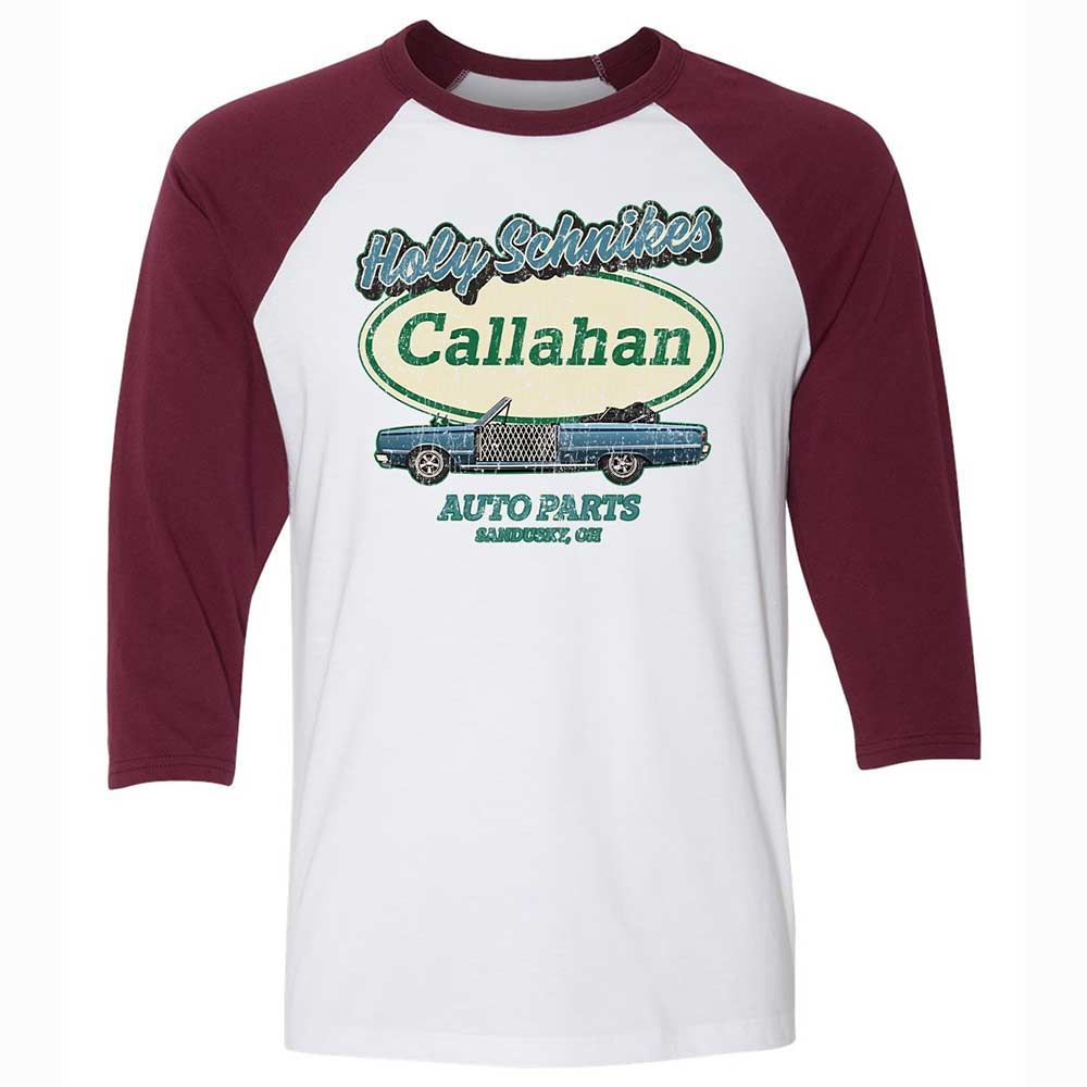Unisex 3/4 Baseball Tee - ZKV1Q7LY - White/Maroon - 7