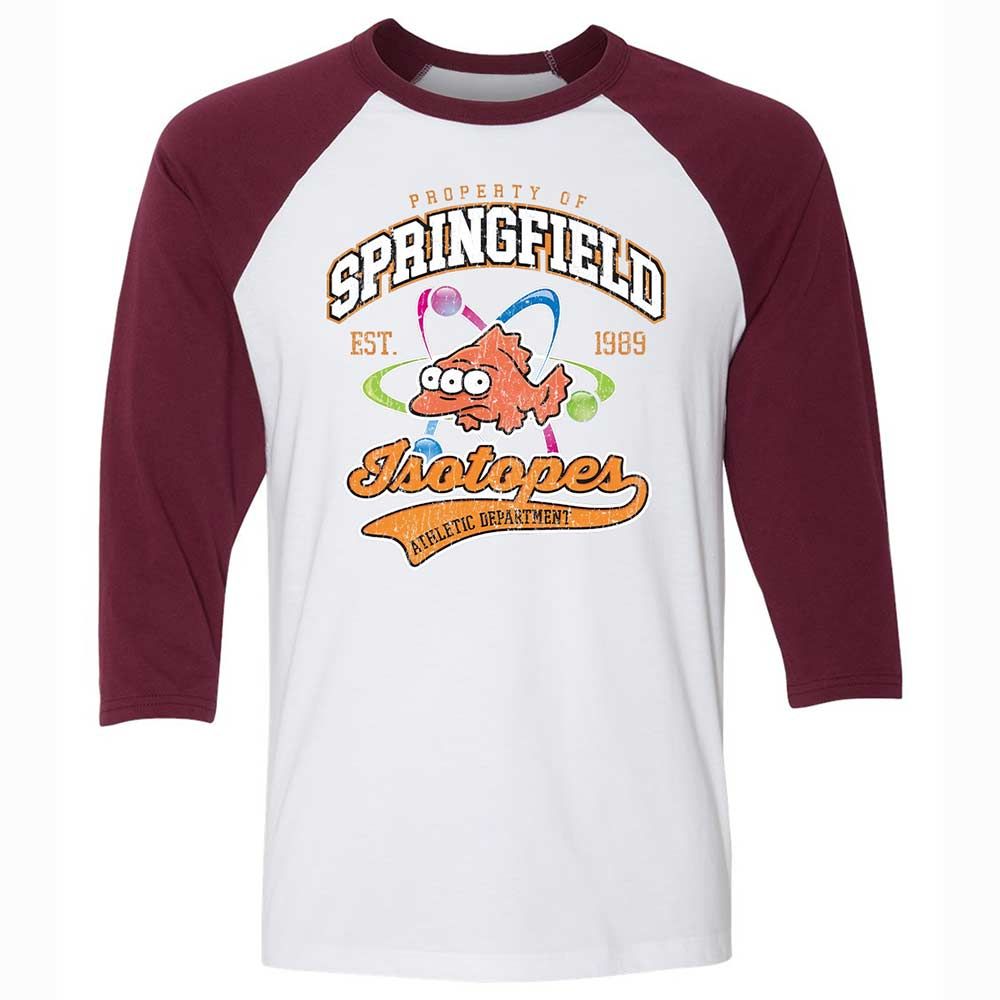 Unisex 3/4 Baseball Tee - ZNKS8NBY - White/Maroon - 7