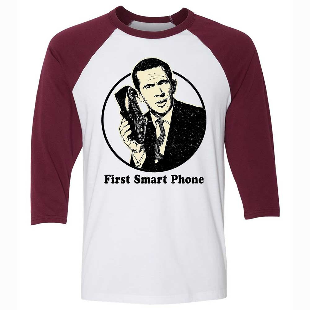 Unisex 3/4 Baseball Tee - JUDS116T - White/Maroon - 7