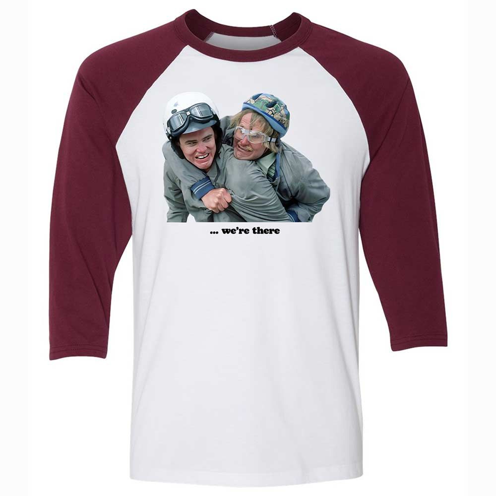 Unisex 3/4 Baseball Tee - VA9SV4NN - White/Maroon - 7