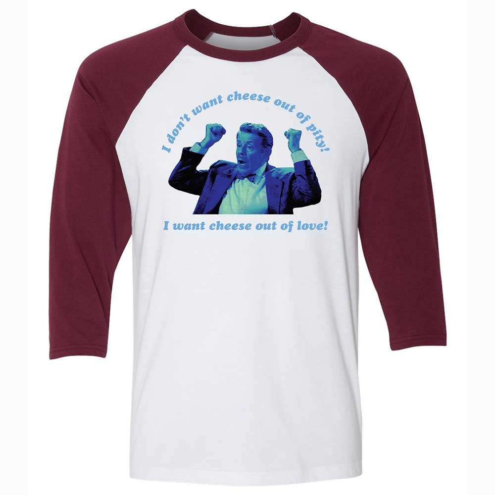 Unisex 3/4 Baseball Tee - 21VDRHFP - White/Maroon - 7