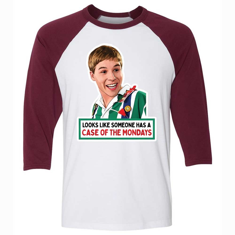Unisex 3/4 Baseball Tee - BRG3Y9LG - White/Maroon - 7