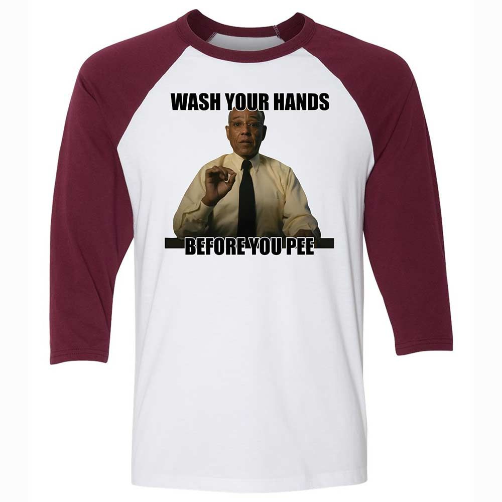 Unisex 3/4 Baseball Tee - TTJ2FVWZ - White/Maroon - 7