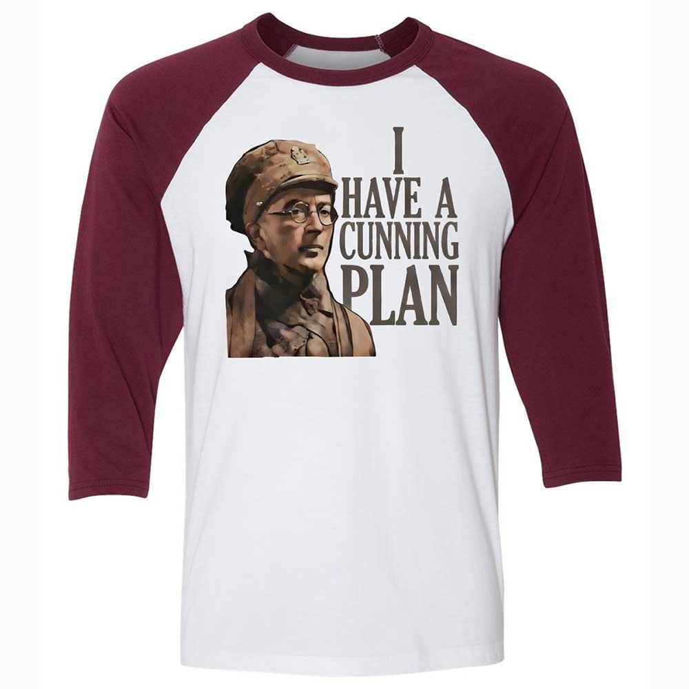I Have A Cunning Plannn - White/Maroon - 7