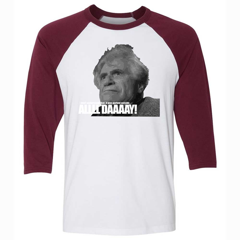 Unisex 3/4 Baseball Tee - J1V8H4RB - White/Maroon - 7
