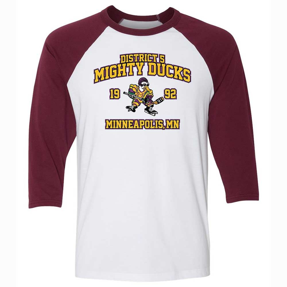 District 5 Ducks - White/Maroon - 7
