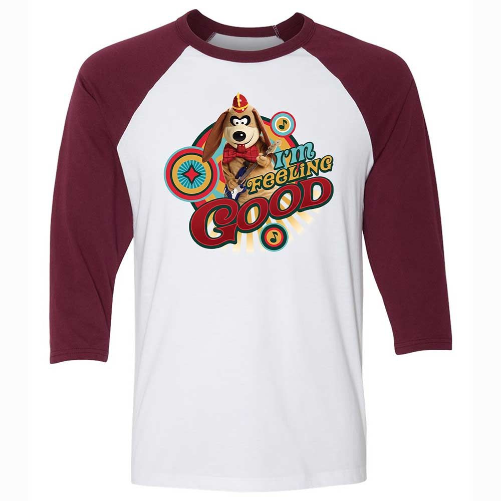 Unisex 3/4 Baseball Tee - L6LA126K - White/Maroon - 7