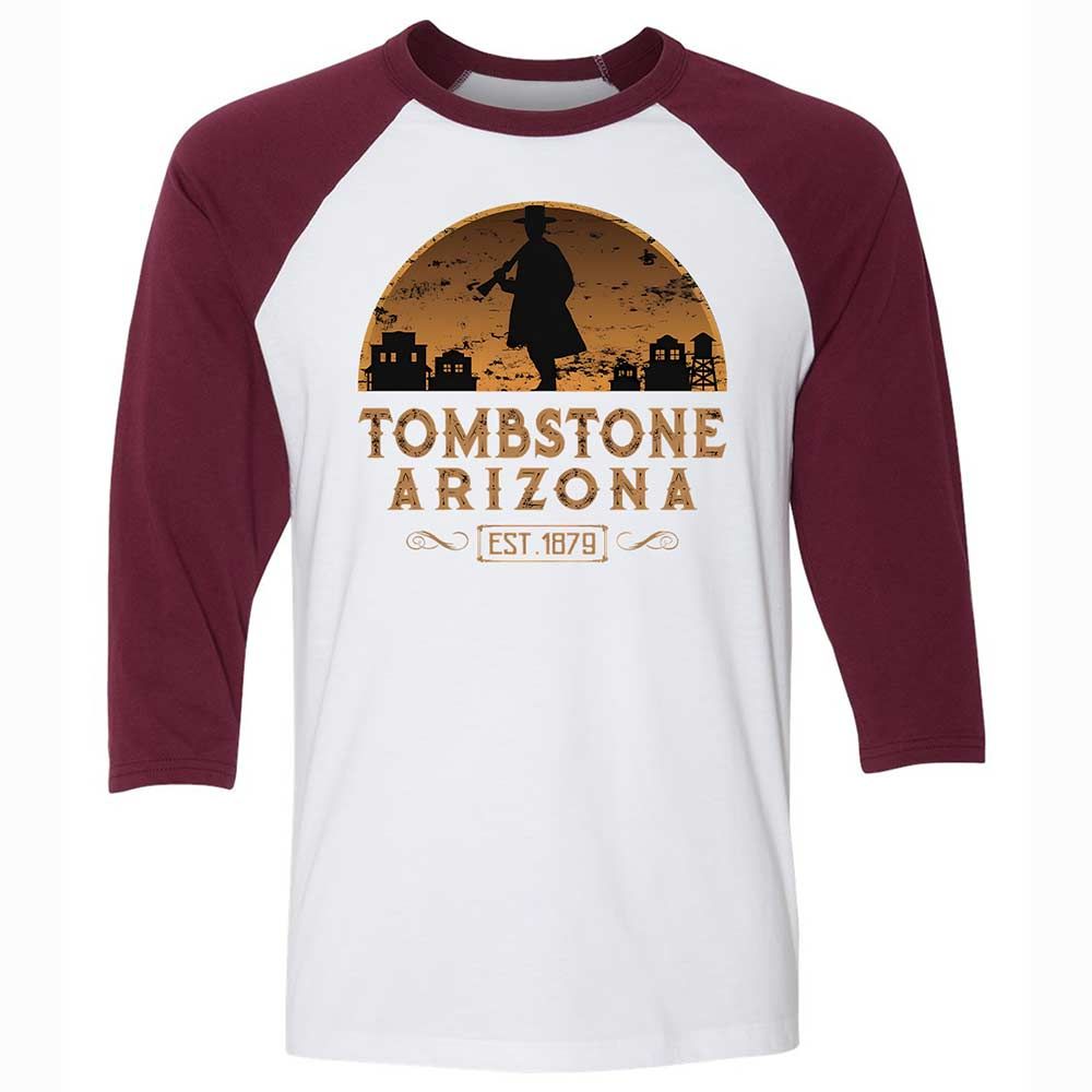 Tombstone Arizona Wild West - White/Maroon - 7