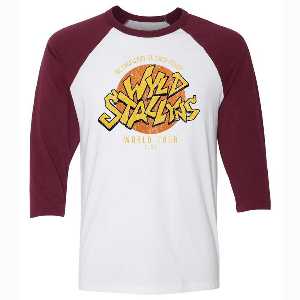 Wyld Stallyns - White/Maroon - 7