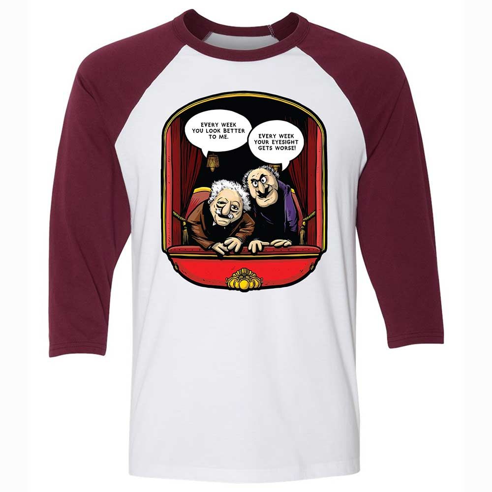 Your eyesight gets worse - White/Maroon - 7