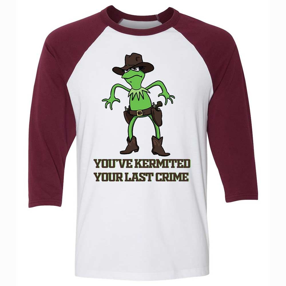 Unisex 3/4 Baseball Tee - NJEHP5GE - White/Maroon - 7