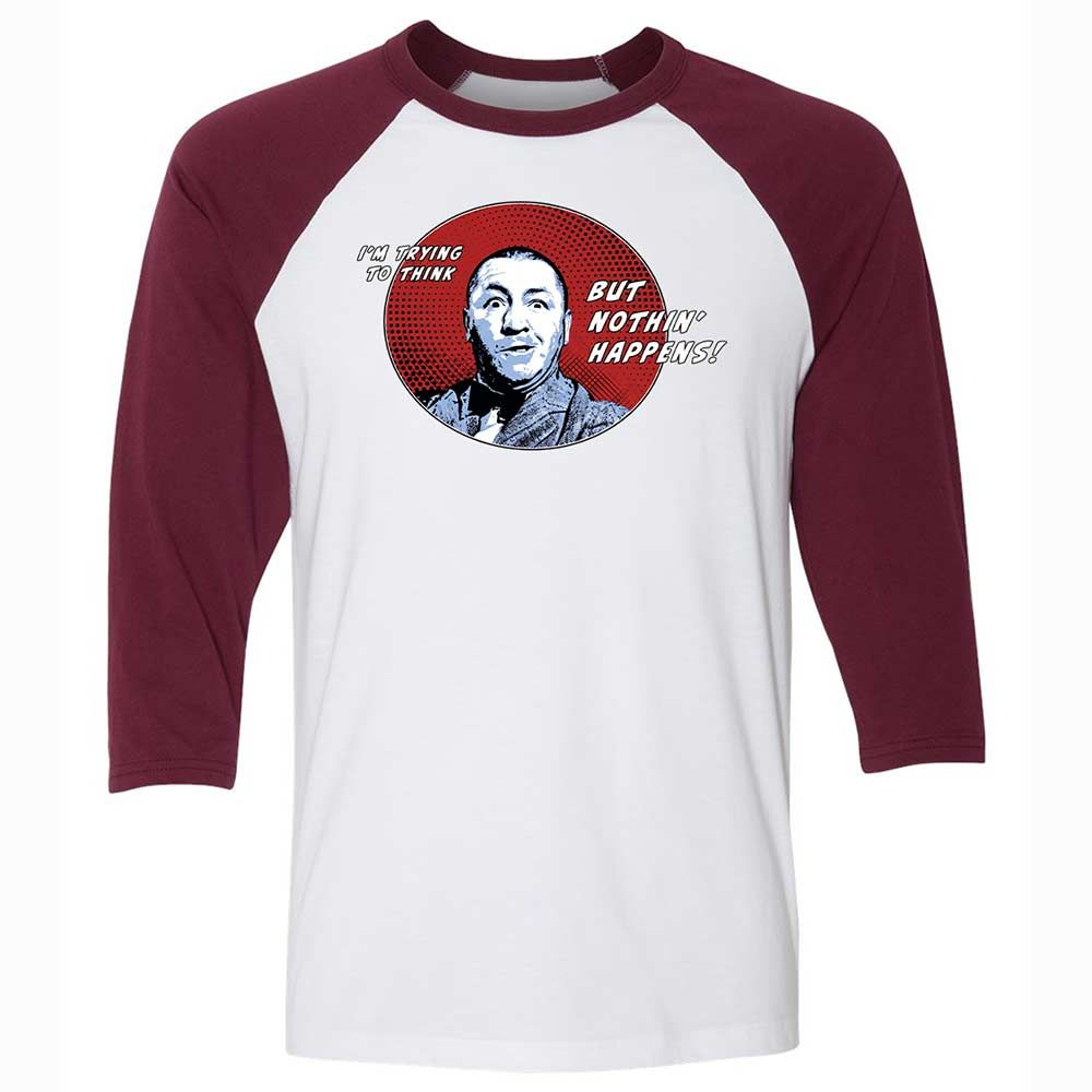 Unisex 3/4 Baseball Tee - TVNG14S4 - White/Maroon - 7