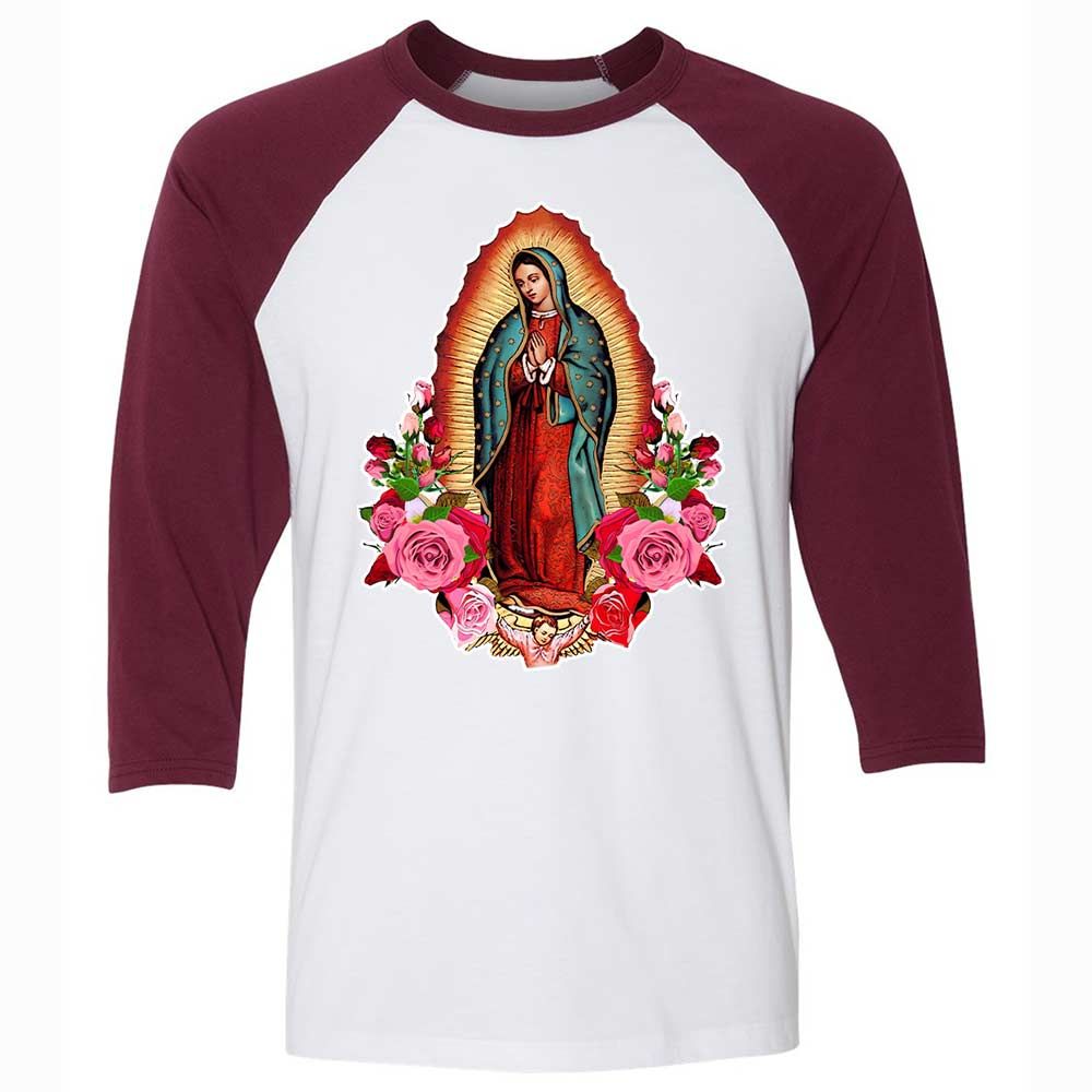 Our Lady of Guadalupe - White/Maroon - 7
