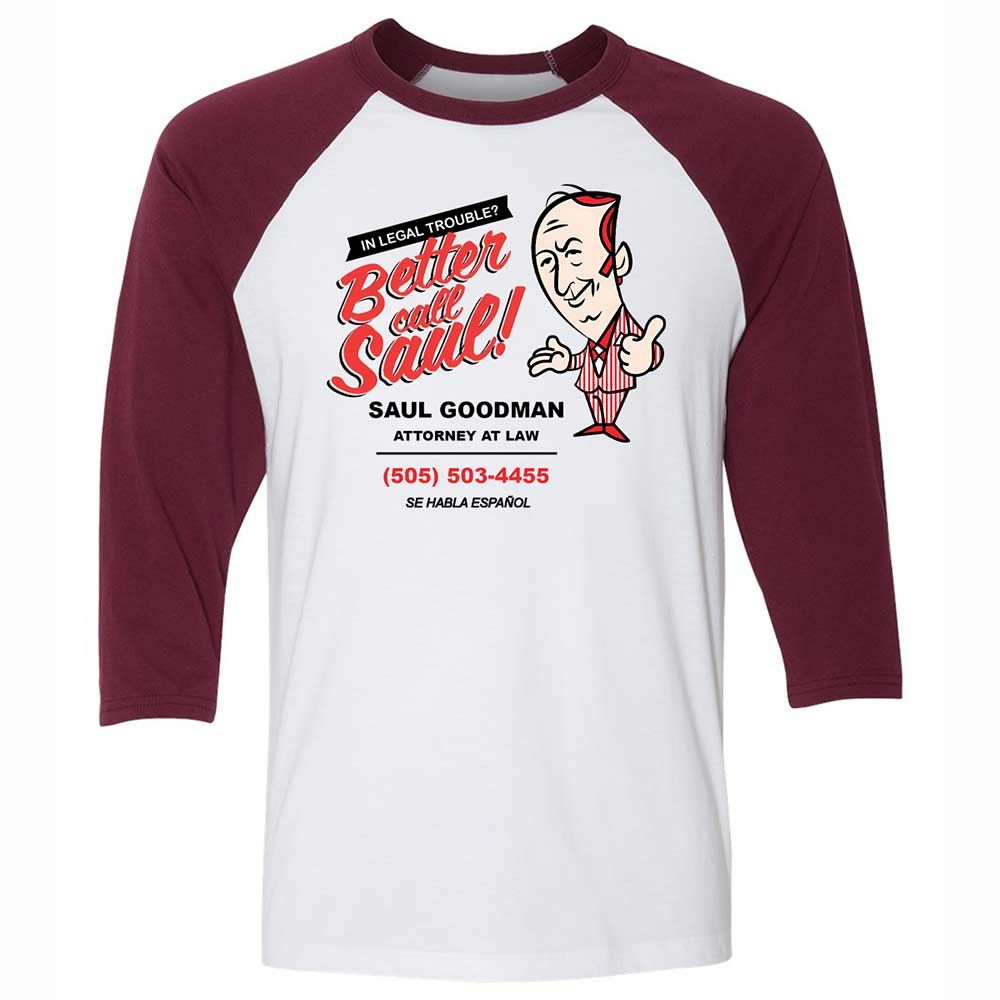 Better Call Saul - White/Maroon - 7