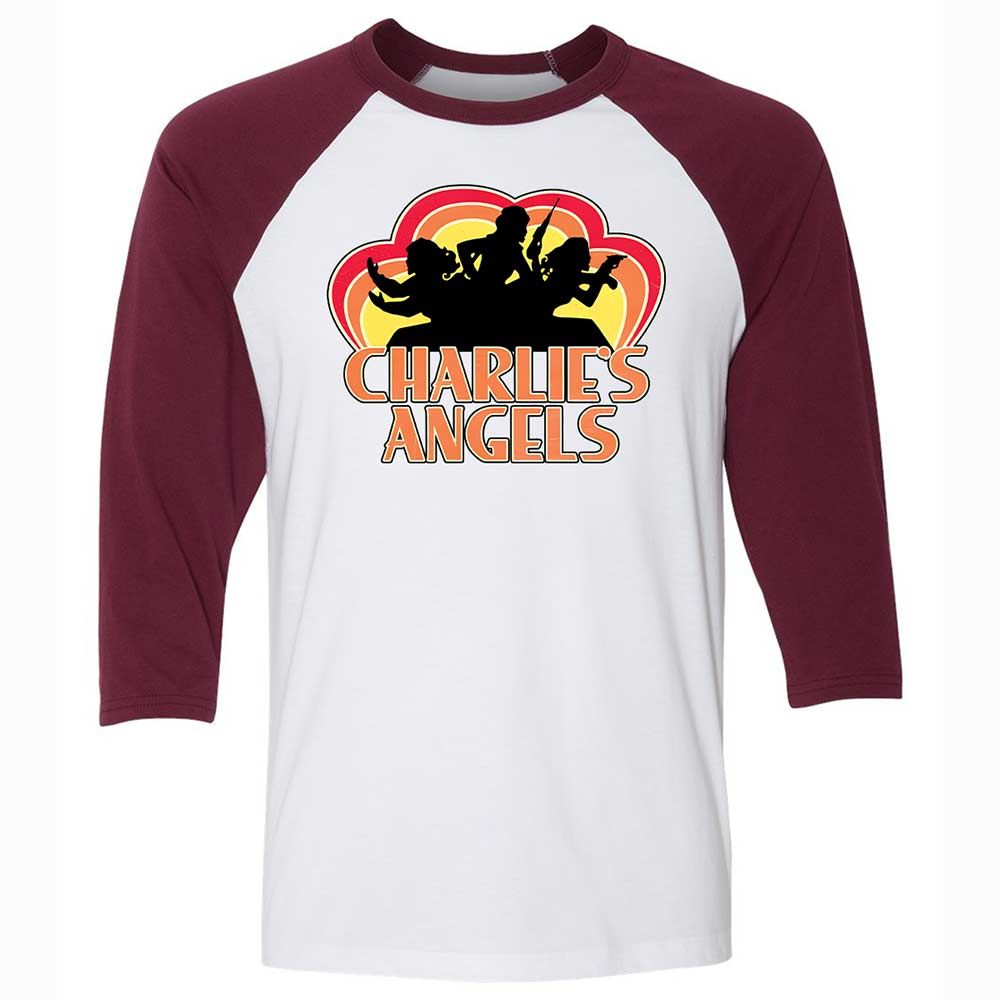 Unisex 3/4 Baseball Tee - MGPK45TW - White/Maroon - 7