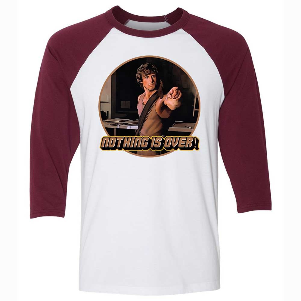 Unisex 3/4 Baseball Tee - EZWYU6V3 - White/Maroon - 7
