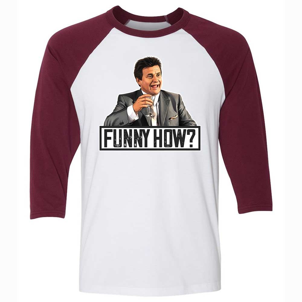 Unisex 3/4 Baseball Tee - 2HL9WL7V - White/Maroon - 7