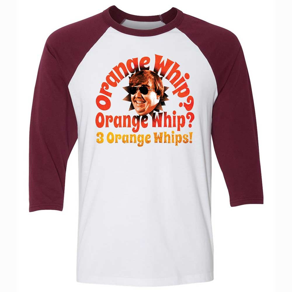 Unisex 3/4 Baseball Tee - 17RK3ZMF - White/Maroon - 7