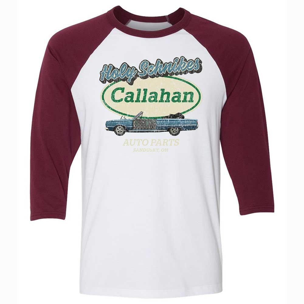 Unisex 3/4 Baseball Tee - BBW8S2XT - White/Maroon - 7