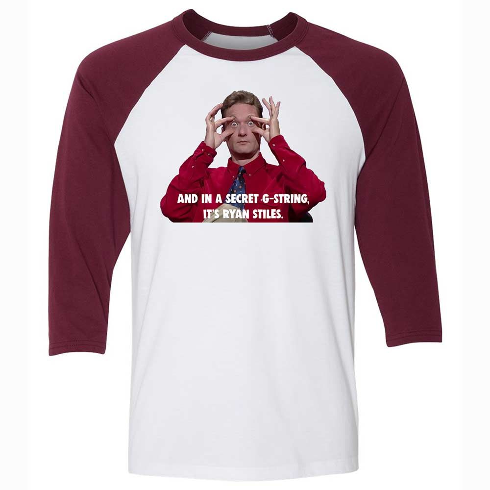 Unisex 3/4 Baseball Tee - RB68D83F - White/Maroon - 7