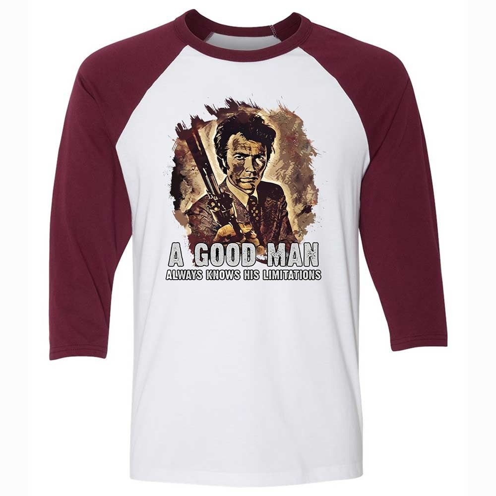 A good man always knows his limitations - White/Maroon - 7