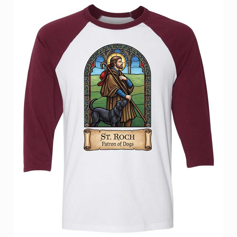 Patron of Dogs - White/Maroon - 7
