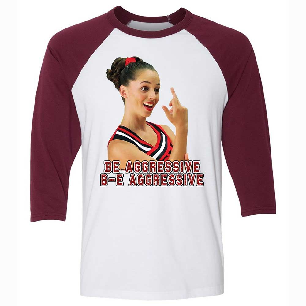 Unisex 3/4 Baseball Tee - EBWVK8W5 - White/Maroon - 7