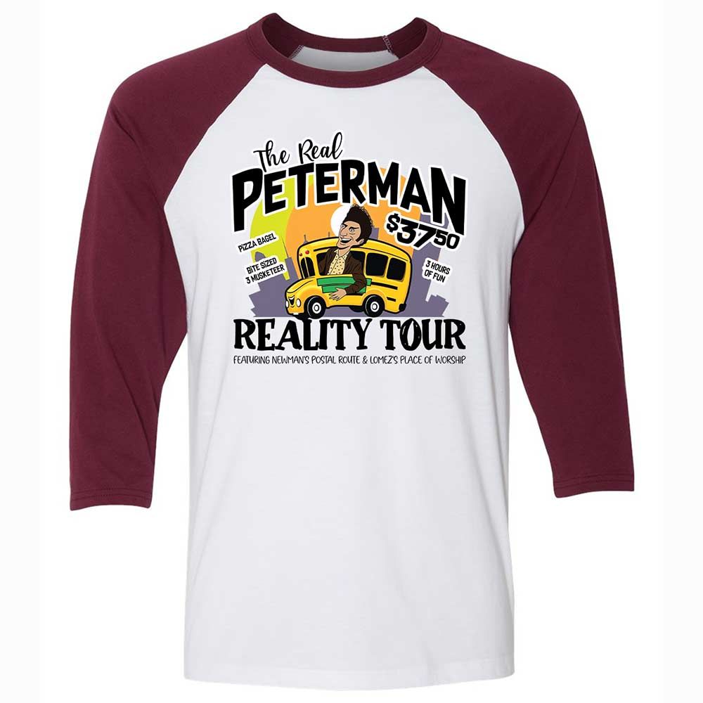 Unisex 3/4 Baseball Tee - F4L3YD14 - White/Maroon - 7