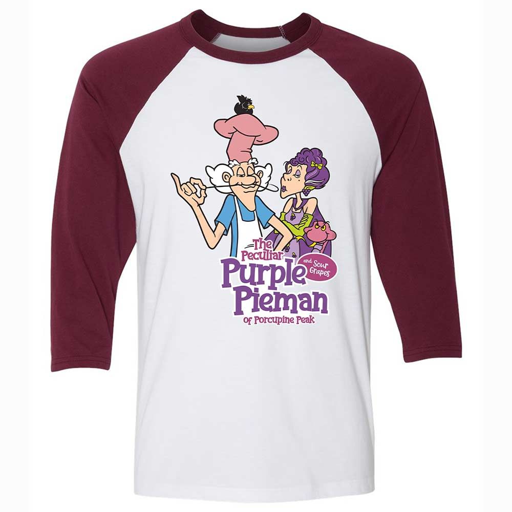 The Peculiar Purple Pie Man - White/Maroon - 7