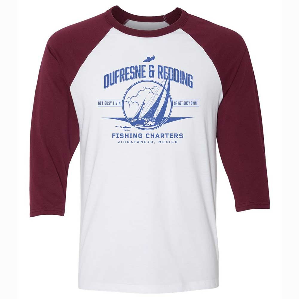 Unisex 3/4 Baseball Tee - SEHUZ4HX - White/Maroon - 7