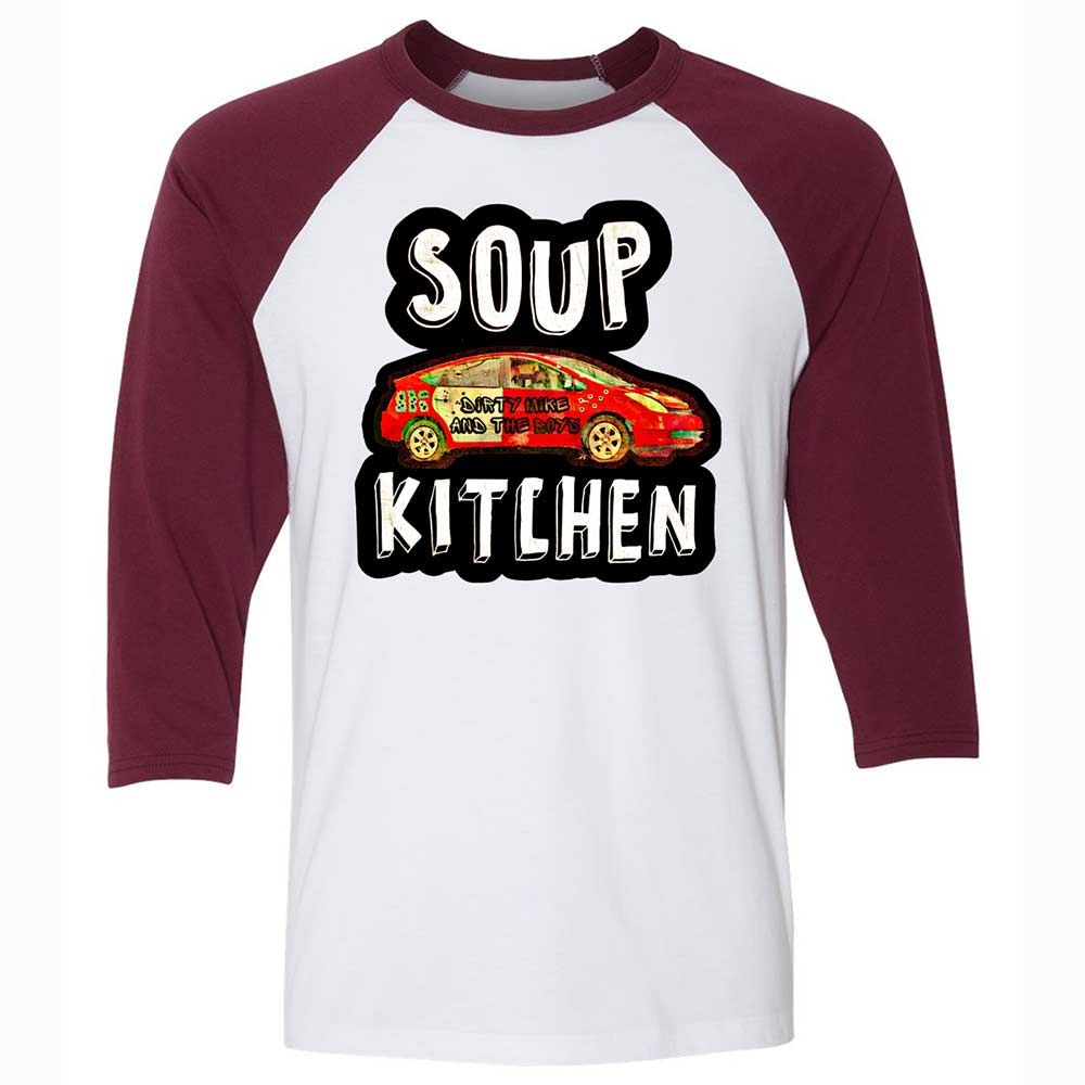 Unisex 3/4 Baseball Tee - TM68UEML - White/Maroon - 7