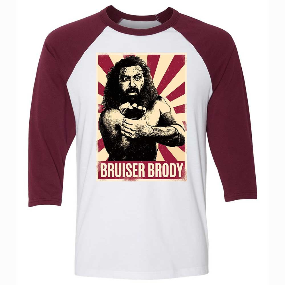 Unisex 3/4 Baseball Tee - 3YWBYTXZ - White/Maroon - 7