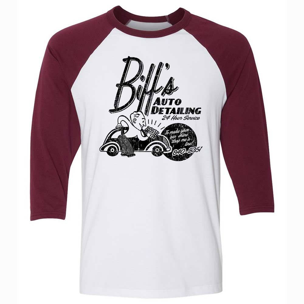 Unisex 3/4 Baseball Tee - A72CG2VK - White/Maroon - 7