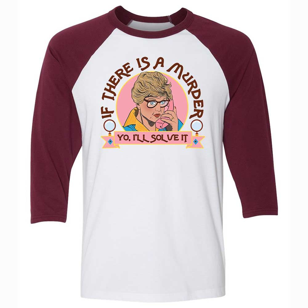 Unisex 3/4 Baseball Tee - UB4PL2WX - White/Maroon - 7