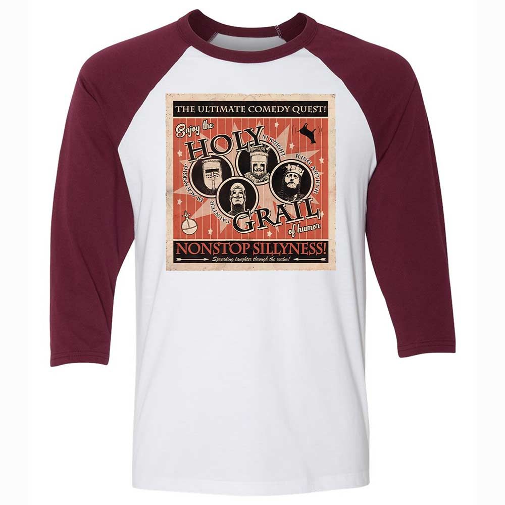 Unisex 3/4 Baseball Tee - TZJ1AZGH - White/Maroon - 7