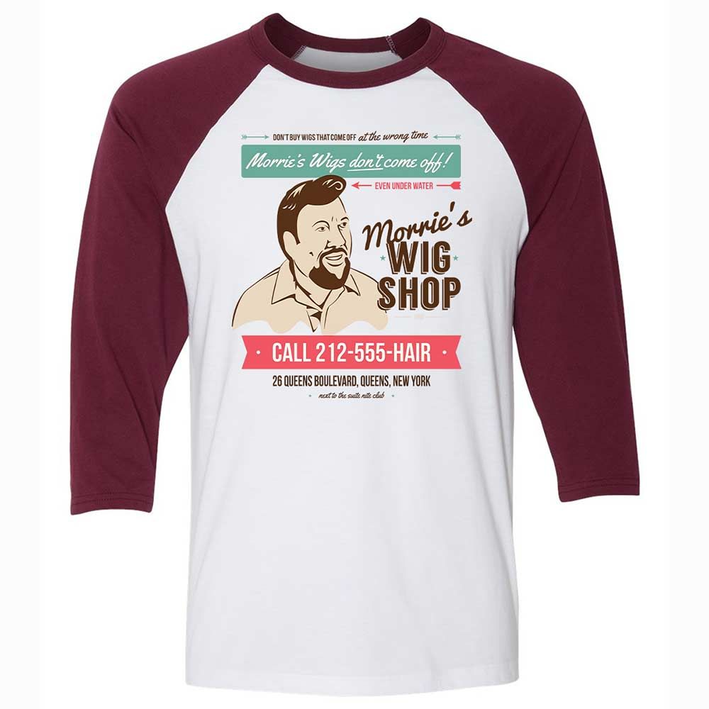 Morrie's Wig Shop - White/Maroon - 7