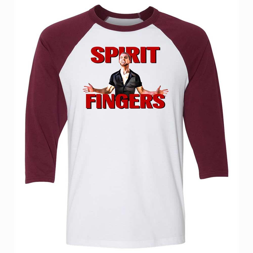 Unisex 3/4 Baseball Tee - D83NPH6Y - White/Maroon - 7