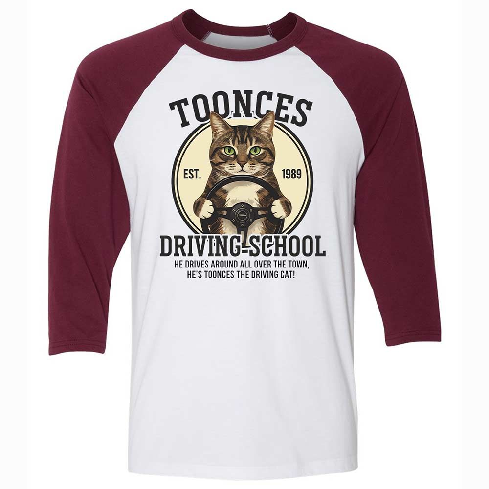 Unisex 3/4 Baseball Tee - FHG5Z49U - White/Maroon - 7