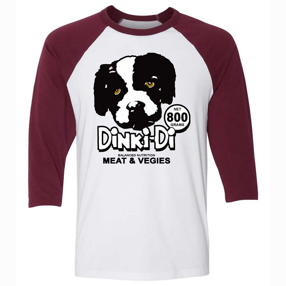 Unisex 3/4 Baseball Tee - DRFSVCEW - White/Maroon - 7