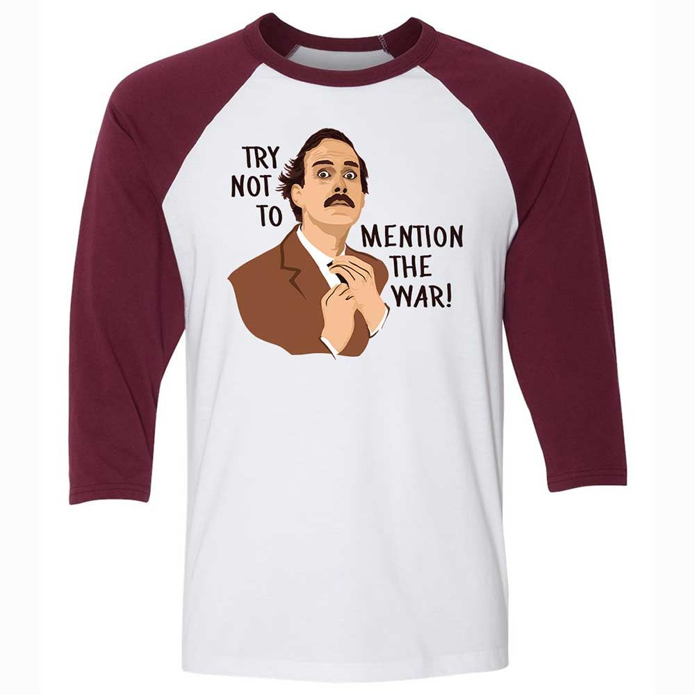 Unisex 3/4 Baseball Tee - DYURKCMY - White/Maroon - 7