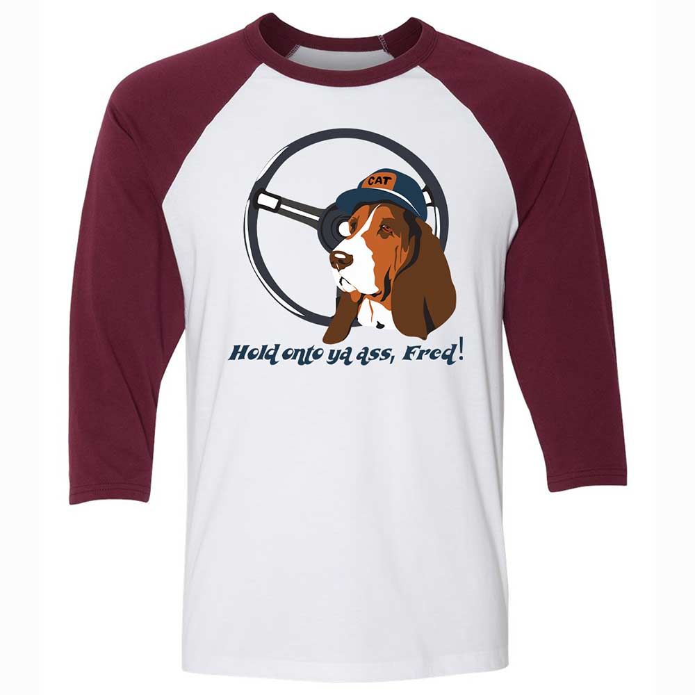 Unisex 3/4 Baseball Tee - AG6P7CGQ - White/Maroon - 7