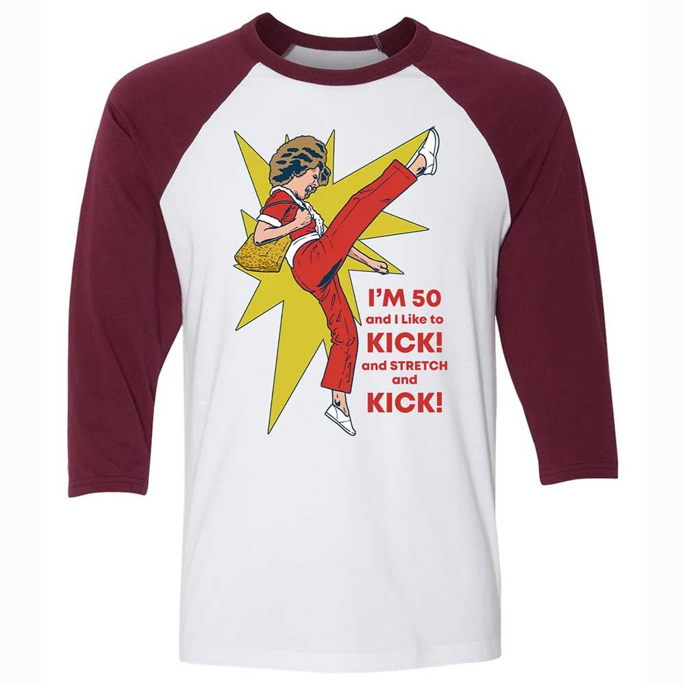 Unisex 3/4 Baseball Tee - 2H5CEKH7 - White/Maroon - 7