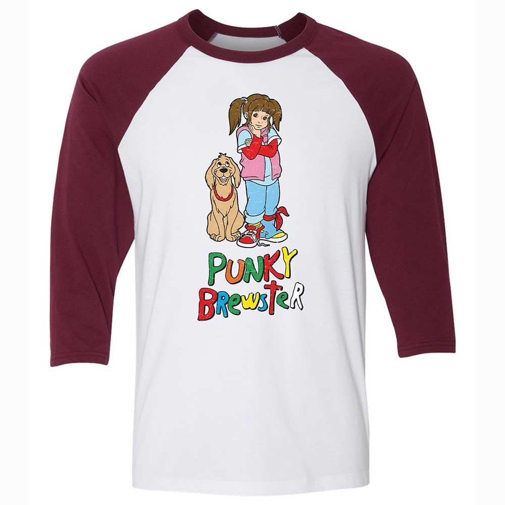 Unisex 3/4 Baseball Tee - UBW7BGW5 - White/Maroon - 7