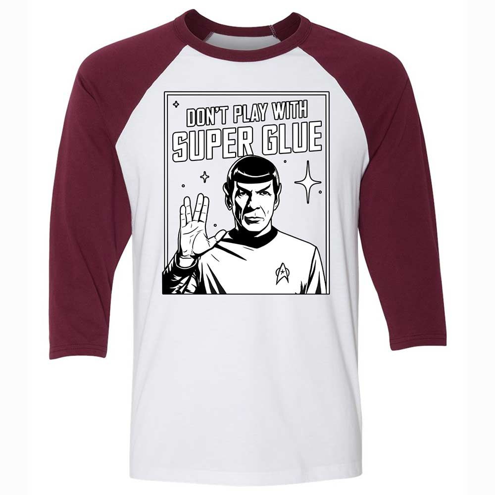 Unisex 3/4 Baseball Tee - BQHC8QQZ - White/Maroon - 7